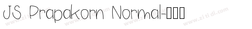 JS Prapakorn Normal字体转换